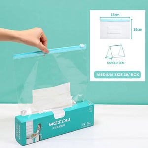 Reusable Ziplock Freezer Bags – Fruit & Vegetable Storage Pouches