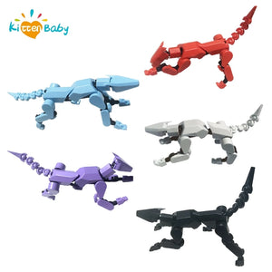 3D Printed Mechanical Dog Toy, Movable Robot Dog Figure