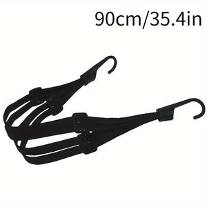Motorcycle Helmet Cargo Net with Safety Hooks – Elastic Luggage Mesh