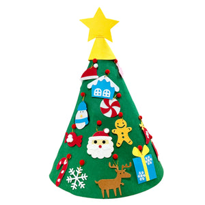 DIY Felt Christmas Tree Decoration, Santa Claus Ornaments & Kids Xmas Gifts