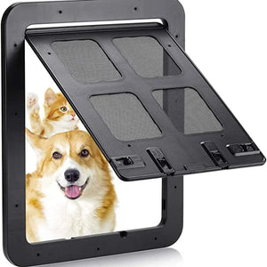 SEO Title: Lockable Magnetic Pet Door for Dogs & Cats – Easy Install