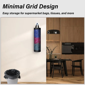 Wall-Mounted Plastic Bag Dispenser – Reusable Mesh Storage Organizer