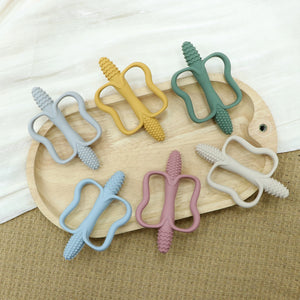Writing Baby Silicone Teething Toy with Easy-Grip Handle