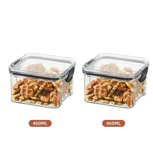 Stackable Plastic Food Storage Containers – Airtight Kitchen Jars