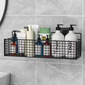 No-Drill Bathroom Organizer – Wall-Mounted Storage Shelf
