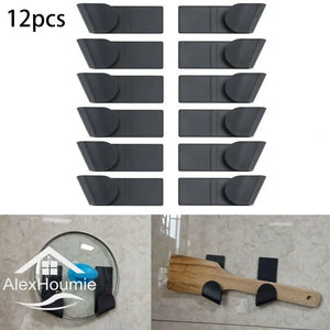 Wall-Mounted Pot Lid Holder – Plastic Kitchen Organizer Rack