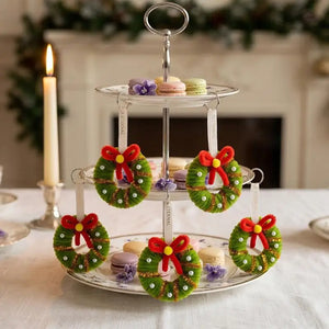DIY Christmas Tree Ornaments with Pinecones & Mini Wreaths