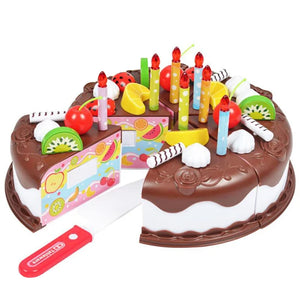 Kids Pretend Play Kitchen Toy Set | Cutting Food Toys for Children