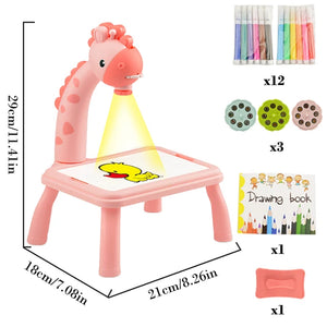 Kids LED Drawing Projector Toy, Educational Painting Board for Girls and Boys
