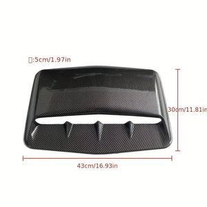 Universal Carbon Fiber Hood Scoop – Car Bonnet Air Intake Decor
