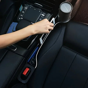 2Pcs Car Front & Rear Seat Cup Holders, Multi-Functional Storage Box