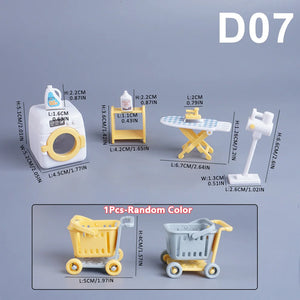 1:12 Miniature Dollhouse Furniture Set – Kitchen & Dining Accessories for Kids