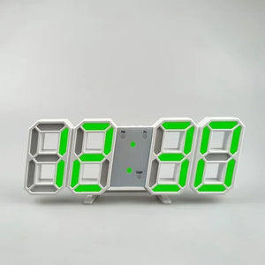 3D LED Digital Clock with Alarm, Date & Temperature Display