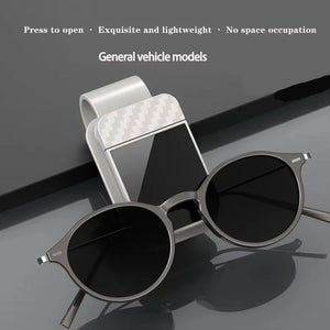 Car Sun Visor Sunglasses Holder & Card Clip Organizer