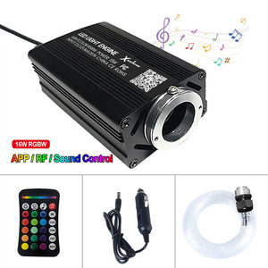12W RGB Car Starry Sky Ceiling Lights – Fiber Optic Music Control