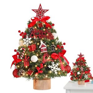 17.7-Inch Artificial Christmas Tree with Lights