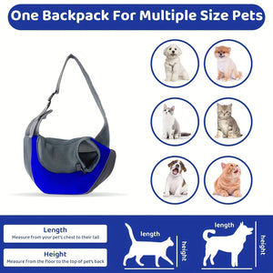 SEO Title: Dog Sling Carrier Backpack – Breathable Mesh Travel Bag for Dogs & Cats