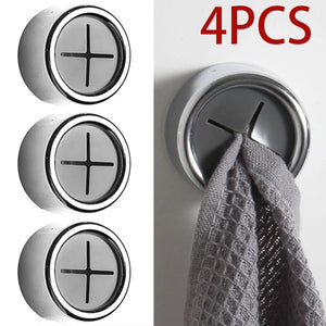 Suction Cup Kitchen Towel Holder – Wall-Mounted Cloth Rack