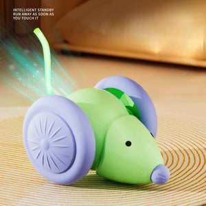 Interactive Electric Mouse Cat Toy – Rechargeable Smart Teaser Car