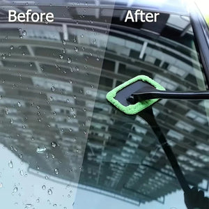 Car Window Cleaning Brush – Long Handle Windshield Cleaner