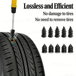 Universal Tire Repair Kit – Multi-Function Tools for Car, Motorcycle & Bike