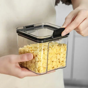 Stackable Plastic Food Storage Containers – Airtight Kitchen Jars