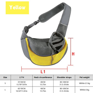 SEO Title: Dog Sling Carrier Backpack – Breathable Mesh Travel Bag for Dogs & Cats