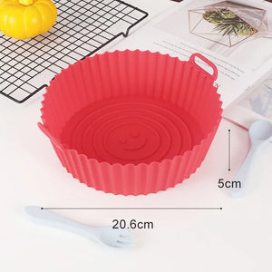 Reusable Silicone Air Fryer Liner – Non-Stick Baking Pan