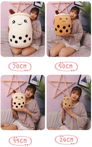72cm Boba Milk Tea Plush Pillow – Soft Stuffed Toy & Gift
