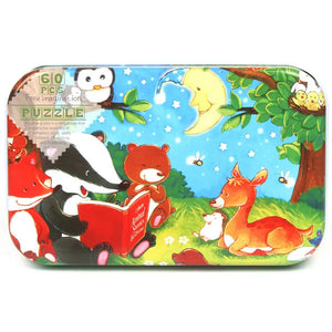 SEO Title: 60-Piece Wooden Puzzle Toys for Kids – Educational Animal & Vehicle Jigsaw