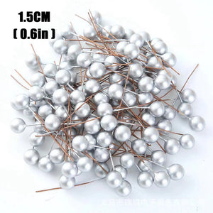Mini Artificial Red Berries for Christmas Wreaths, DIY Floral Crafts & Home Decor