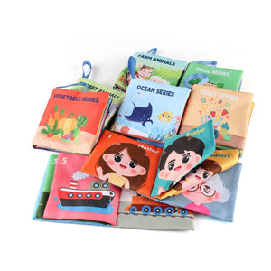 Soft Baby Cloth Book Toy | Montessori 3D Sensory & Early Learning Book