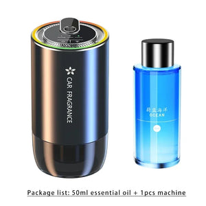 USB Rechargeable Car Air Freshener – LED Aromatherapy Diffuser