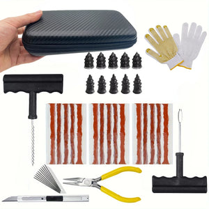 Motorcycle & Car Tire Puncture Repair Kit – Emergency Tool