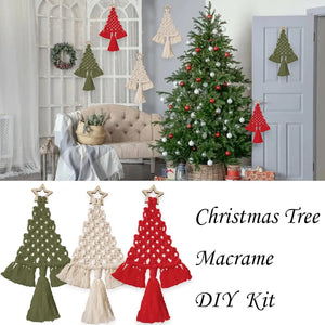 DIY Macrame Christmas Tree Craft Kit
