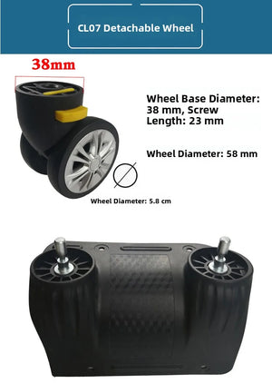 Universal Luggage Replacement Wheels – Detachable Suitcase Wheels