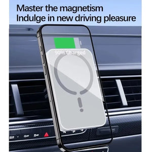MagSafe Car Phone Holder with Wireless Charger – Magnetic Air Vent Mount