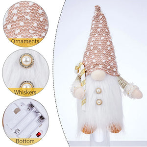 LED Christmas Gnome Plush Doll – Festive Table Decor