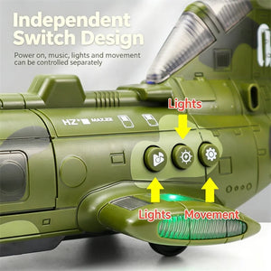 Electric Airplane Toy for Toddlers – Interactive Baby Toy