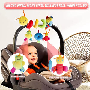 Baby Spiral Hanging Toy – Soft Crib Rattle for Newborns & Strollers