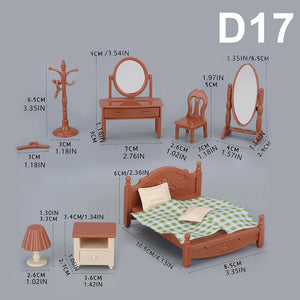 1:12 Miniature Dollhouse Furniture Set – Kitchen & Dining Accessories for Kids