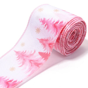 Pink Christmas Ribbon for DIY Crafts & Gifts