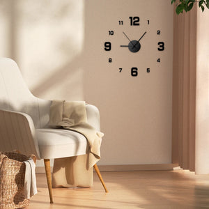 DIY Frameless Wall Clock Decal – Silent Modern Wall Decor