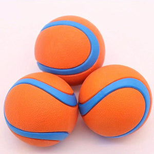 Interactive Rubber Dog Ball – Chew, Training & Teeth Cleaning Toy