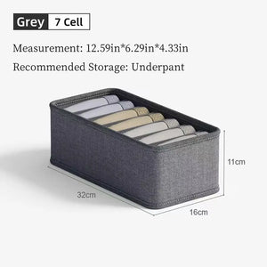 Foldable Fabric Drawer Organizer – Socks & Underwear Storage