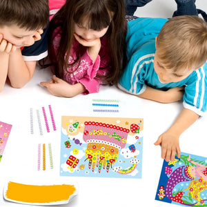 DIY Sticker Craft Kit for Kids Ages 3-6, Creative Educational Art Toy