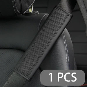 Car Seat Belt Shoulder Pads – PU Leather Breathable Safety Covers