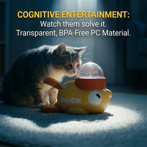 SEO Title: 2-in-1 Interactive Dog Toy & Treat Dispenser – Duck Feeder