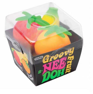 New Fruit NeeDoh Squishy Toy – Strawberry, Banana & Orange Sensory Fidget Toy