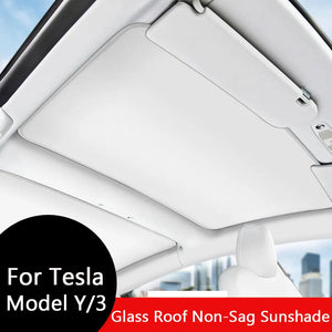 Tesla Model 3 Sunroof Sunshade (2017–2023) – Front & Rear Glass Roof Cover